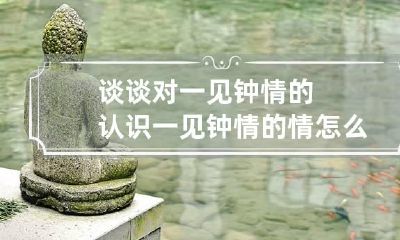 谈谈对一见钟情的认识 一见钟情的情怎么理解