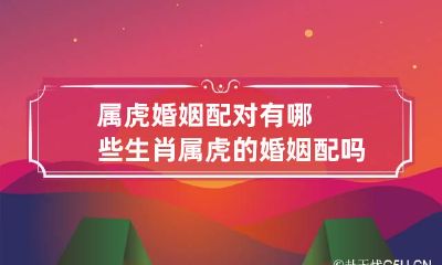 属虎婚姻配对有哪些生肖 属虎的婚姻配吗