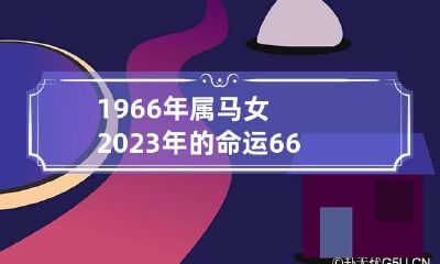 1966年属马女2023年的命运 66年属马2023年运势怎么样