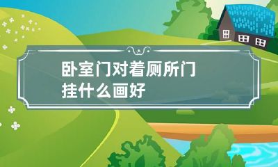 卧室门对着厕所门挂什么画好