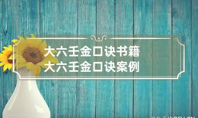 大六壬金口诀书籍 大六壬金口诀案例