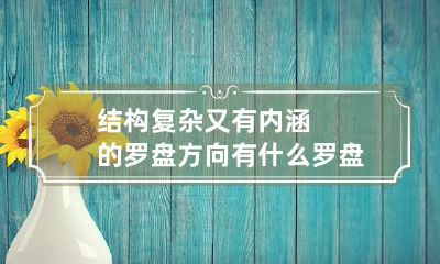 结构复杂又有内涵的罗盘方向有什么 罗盘的特点