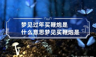 梦见过年买鞭炮是什么意思 梦见买鞭炮是什么预兆