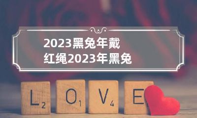 2023黑兔年戴红绳 2023年 黑兔
