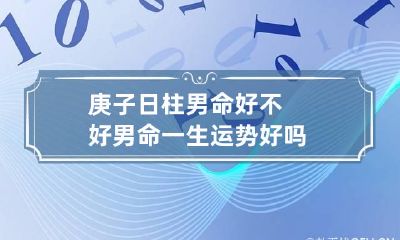 庚子日柱男命好不好 男命一生运势好吗