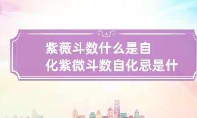 紫薇斗数什么是自化 紫微斗数自化忌是什么意思