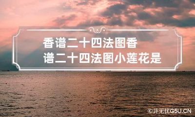 香谱二十四法图 香谱二十四法图小莲花是什么意思