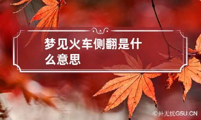 梦见火车侧翻是什么意思