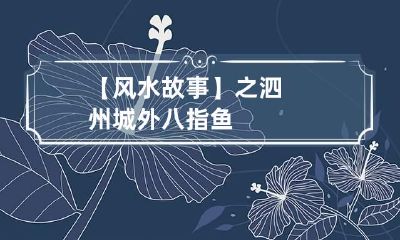 【风水故事】之泗州城外八指鱼