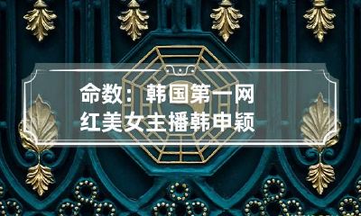 命数：韩国第一网红美女主播韩申颖