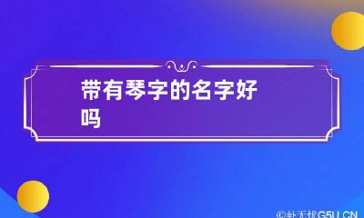 带有琴字的名字好吗