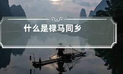 什么是禄马同乡