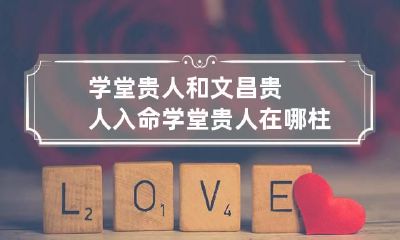 学堂贵人和文昌贵人入命 学堂贵人在哪柱最好