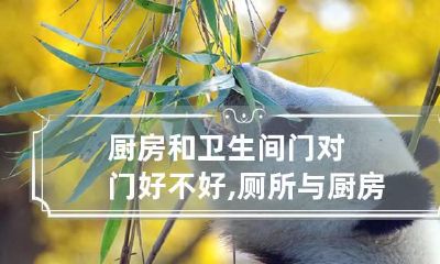 厨房和卫生间门对门好不好,厕所与厨房门对门好吗