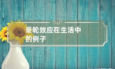 晕轮效应在生活中的例子