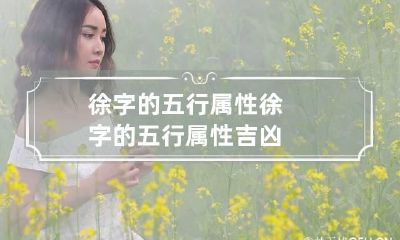 徐字的五行属性 徐字的五行属性吉凶