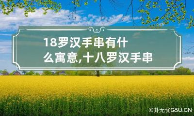 18罗汉手串有什么寓意,十八罗汉手串佩戴讲究与盘玩介绍