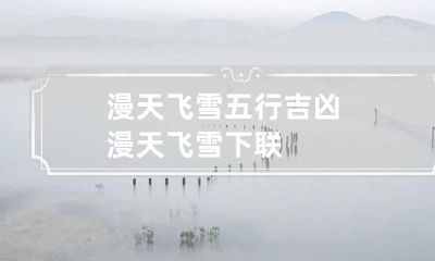 漫天飞雪五行吉凶 漫天飞雪下联