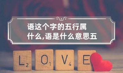 语这个字的五行属什么,语是什么意思五行属