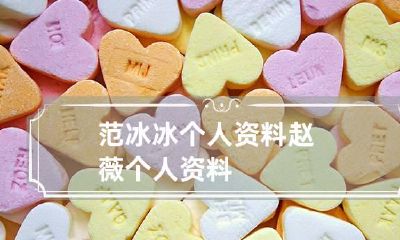 范冰冰个人资料 赵薇个人资料