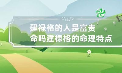 建禄格的人是富贵命吗 建禄格的命理特点
