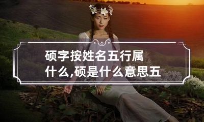 硕字按姓名五行属什么,硕是什么意思五行属性