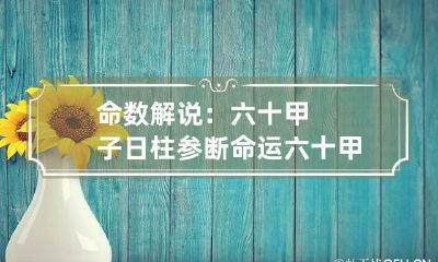 命数解说：六十甲子日柱参断命运 六十甲子日柱断命诗诀