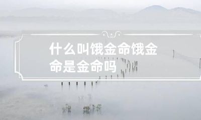 什么叫饿金命 饿金命是金命吗