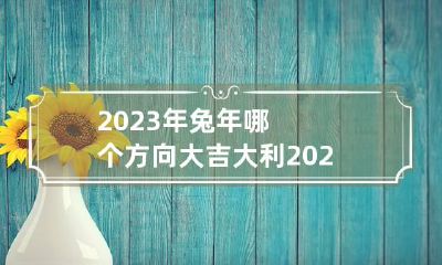 2023年兔年哪个方向大吉大利 2023年属兔好吗?