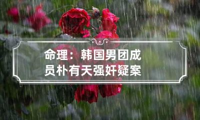 命理：韩国男团成员朴有天强奸疑案