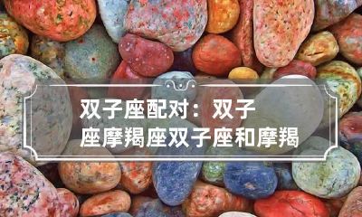 双子座配对：双子座摩羯座 双子座和摩羯座配对指数