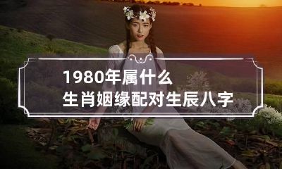 1980年属什么生肖 姻缘配对 生辰八字