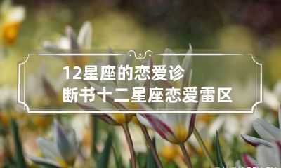 12星座的恋爱诊断书 十二星座恋爱雷区