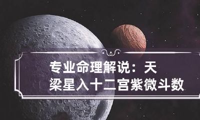 专业命理解说：天梁星入十二宫 紫微斗数天梁坐命宫