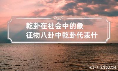 乾卦在社会中的象征物 八卦中乾卦代表什么