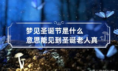 梦见圣诞节是什么意思 能见到圣诞老人真的很好玩