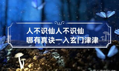 人不识仙 人不识仙 哪有真诀 一入玄门 津津有
