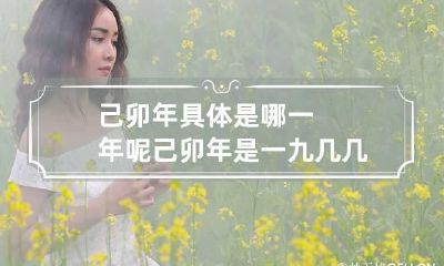 己卯年具体是哪一年呢 己卯年是一九几几年