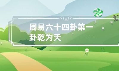 周易六十四卦第一卦 乾为天