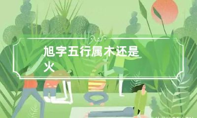 旭字五行属木还是火