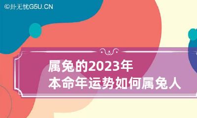 属兔的2023年本命年运势如何 属兔人2023年本命年