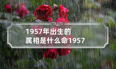 1957年出生的属相是什么命 1957年出生属什么生肖属相