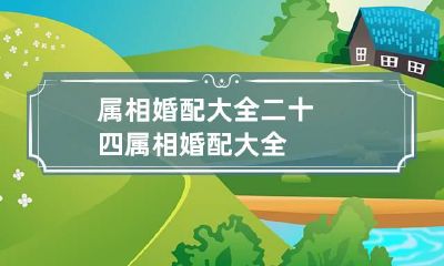属相婚配大全 二十四属相婚配大全