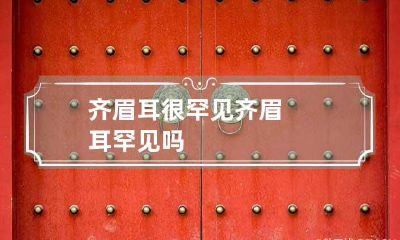 齐眉耳很罕见 齐眉耳罕见吗