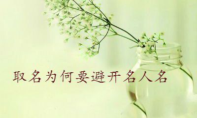 给宝宝取名为什么要避开名人名