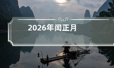 2026年闰正月