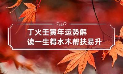 丁火壬寅年运势解读 一生得水木帮扶易升职加薪