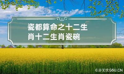 瓷都算命之十二生肖 十二生肖瓷碗