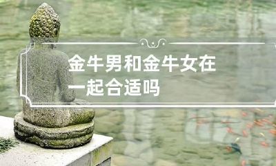 金牛男和金牛女在一起合适吗