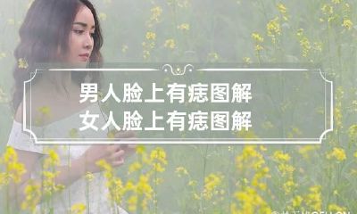 男人脸上有痣图解 女人脸上有痣图解